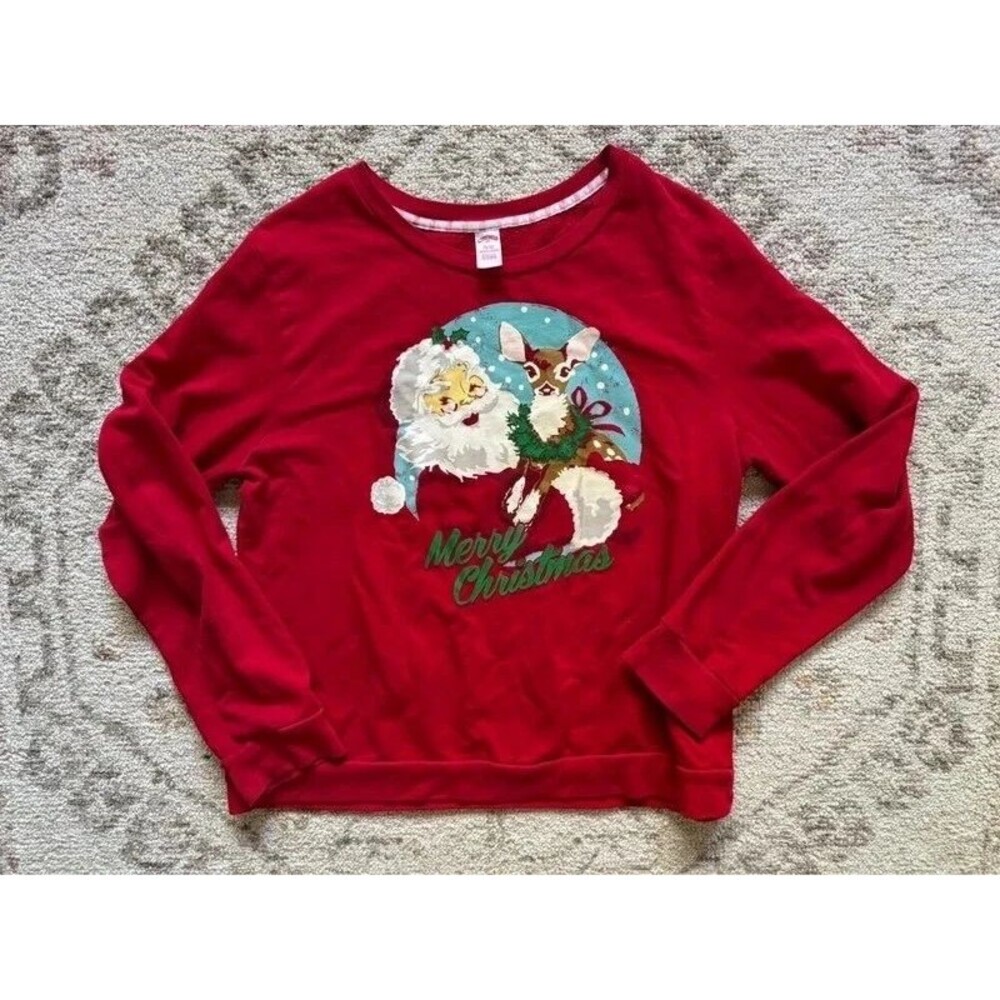 Holiday time Vintage style Merry Christmas crewneck sweatshirt